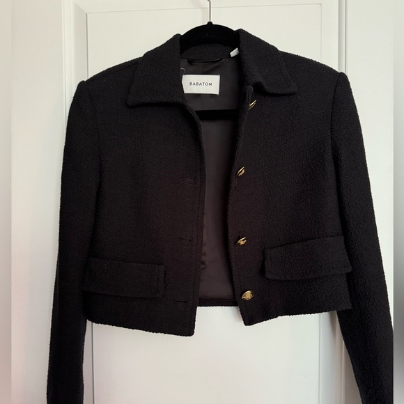 Babaton Frances jacked cropped blazer size xxs - Picture 3 of 7